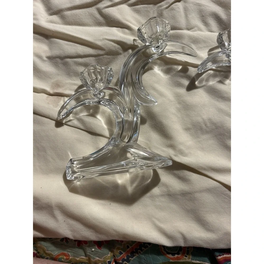 Vintage‎ Lead Crystal Candle Holders Candlesticks